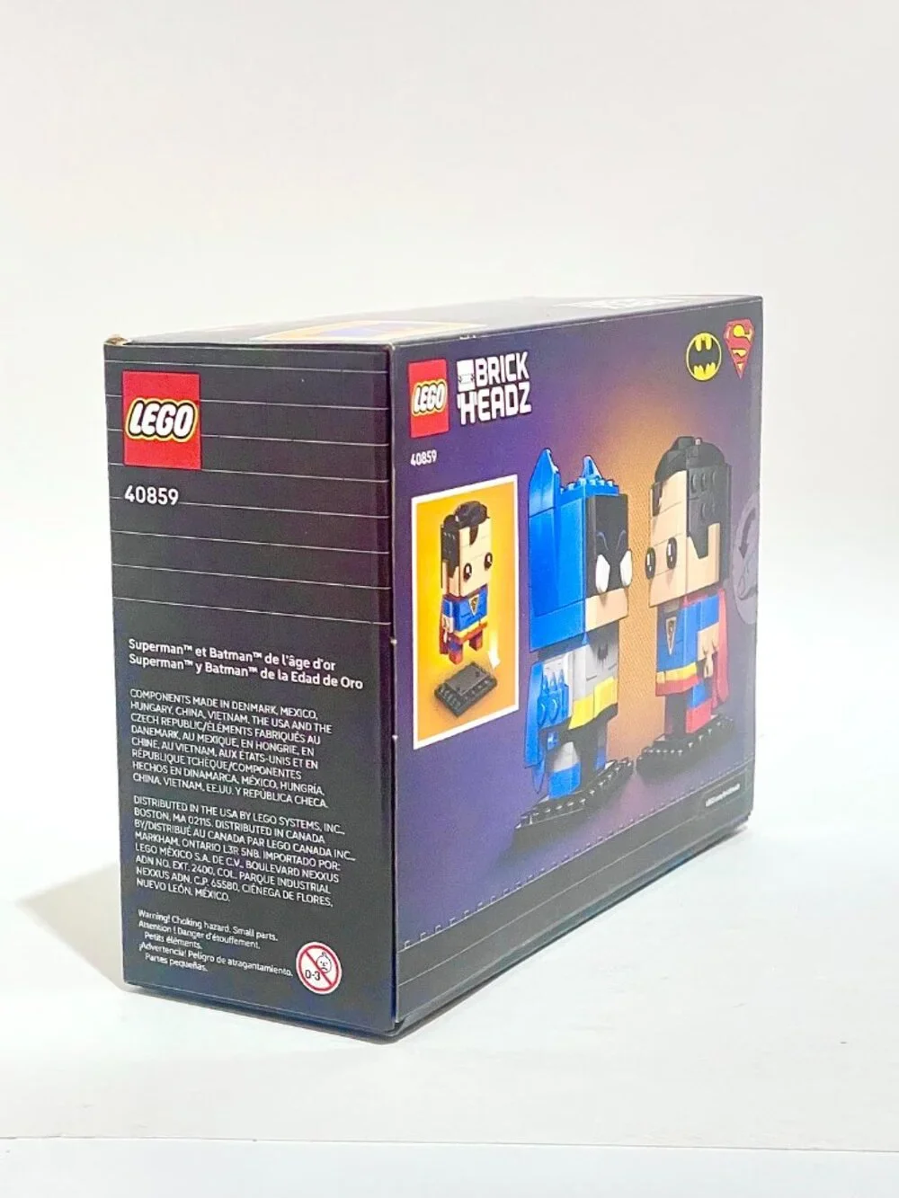 Lego Brickheadz 40859 Golden Age Superman and Batman Figures NIB New in Hand